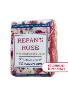 Refan's Rose szivacsos szappan organikus rózsavízzel 